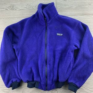 Kid Patagonia Purple Fleece Jacket 7/8 Vintage